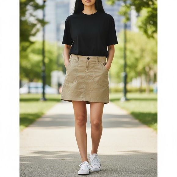 Eddie Bauer Sport Active Fit Skort Light Tan Size Medium - Picture 1 of 7